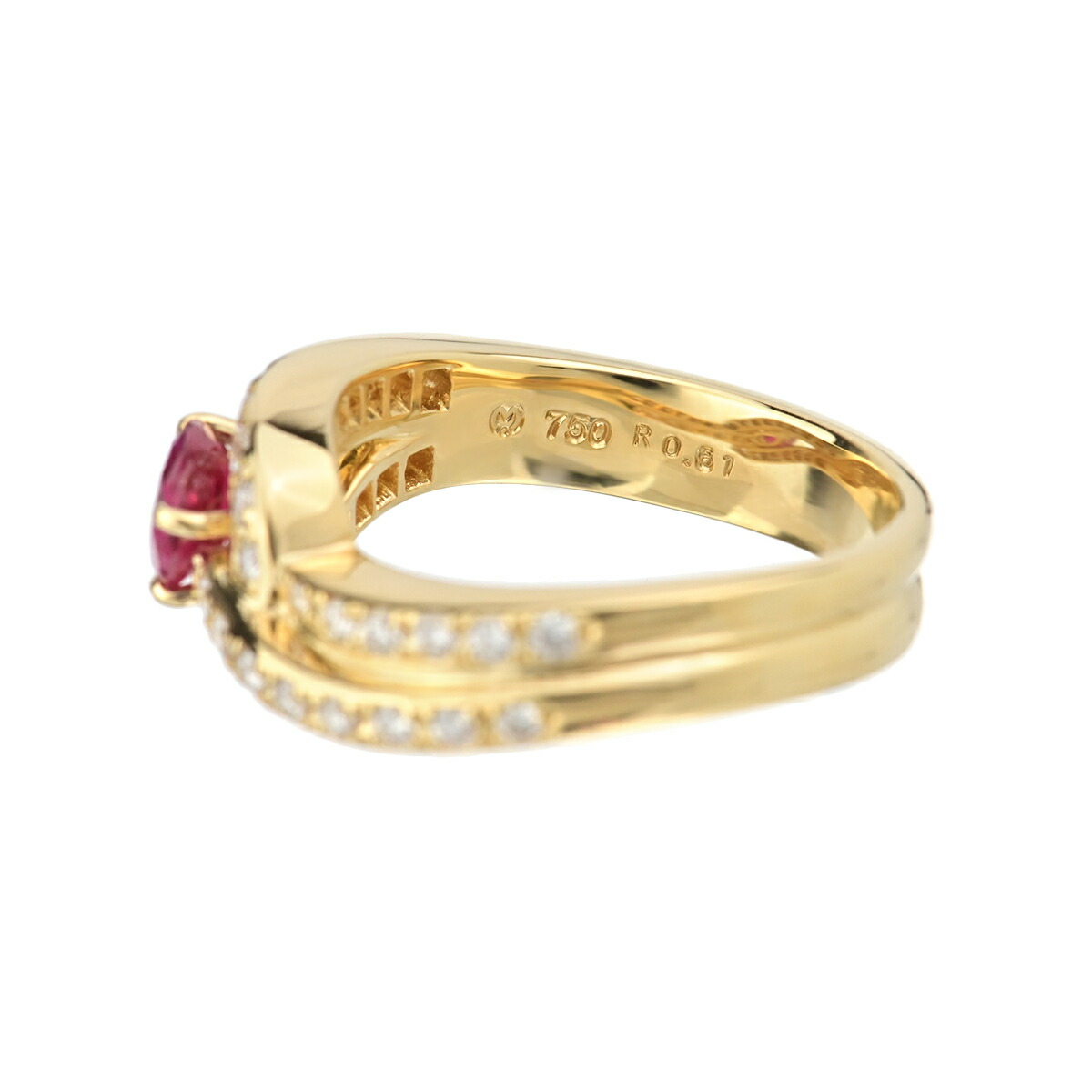 最大円offクーポン配布中 7 1 木 0時開始 ミラ ショーン ルビー ダイヤ リング 中古 レディース ジュエリー 送料無料 Excelaba Com