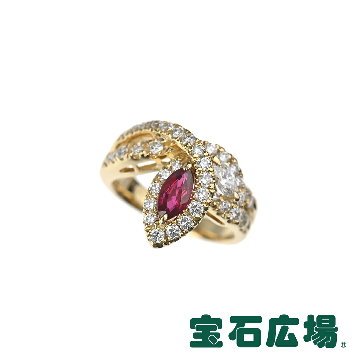 最大円offクーポン配布中 7 1 木 0時開始 ノーブランド ルビー マーキスダイヤ ダイヤ リング 中古 レディース ジュエリー 送料無料 Hprings Co Uk