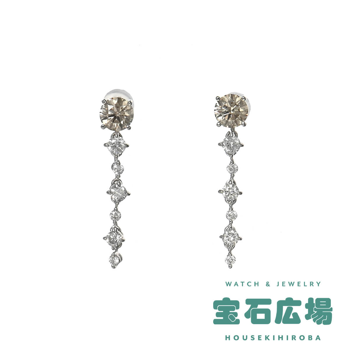 楽天市場】Kashikey(カシケイ) ソリティア ピアス ブラウン