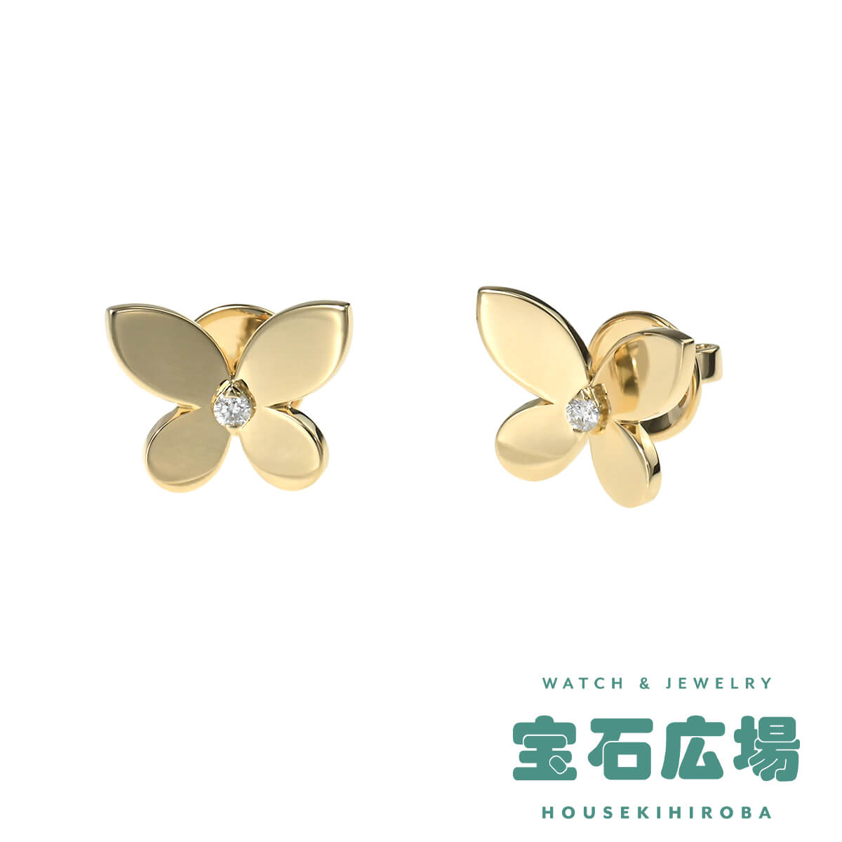 楽天市場】グラフ GRAFF バタフライ シルエット ダイヤ ピアス (ミニ