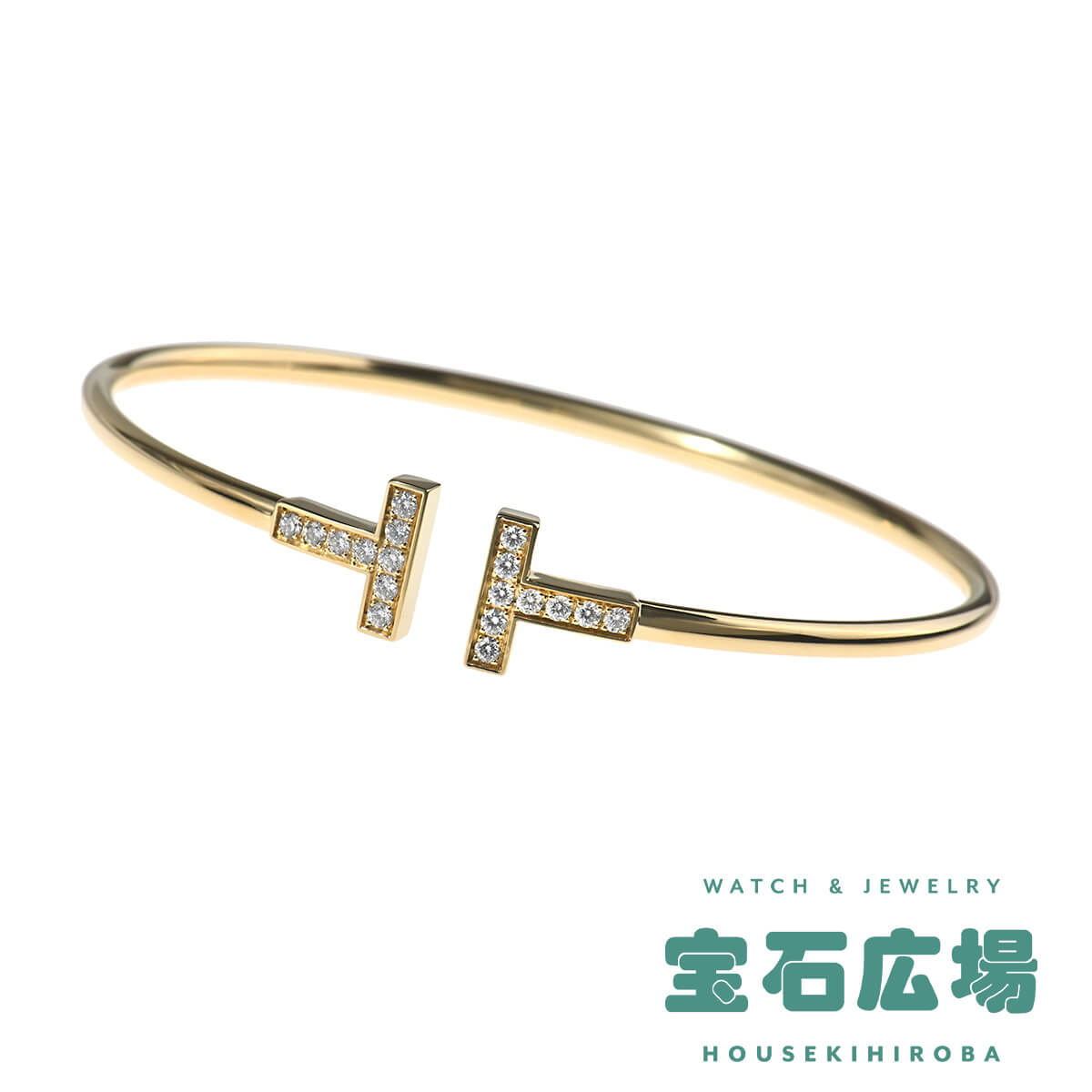 ティファニー ダイヤ　Tワイヤー ブレスレット　PG ローズゴールド ティファニー T ローズ ゴールド ブレスレット | Tiffany & Co.