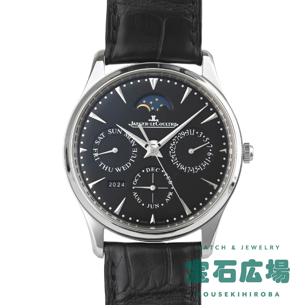 ジャガー・ルクルト JAEGER LECOULTRE マスター・ウルトラスリム・パーペチュアルカレンダー Q1308470(176.8.21.S) 【中古】メンズ 腕時計 送料無料