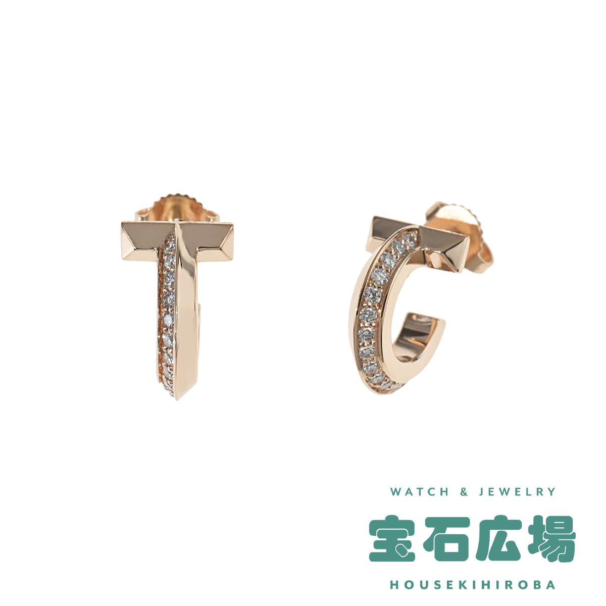 ティファニー TIFFANY＆Co. Tワンフープ（エクストラスモール）ダイヤ ピアス 69782981【新品】ユニセックス ジュエリー 送料無料｜宝石広場