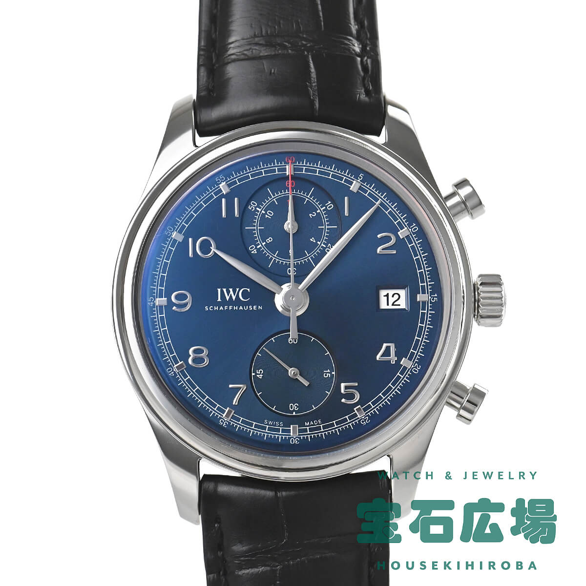 IWC アイダブリューシー(中古) ポルトギーゼ・クロノグラフ・クラシック ローレウス・スポーツ・フォー・グッド 限定生産1000本 IW390406【中古】メンズ IWC アイダブリューシー 送料無料|宝石広場
