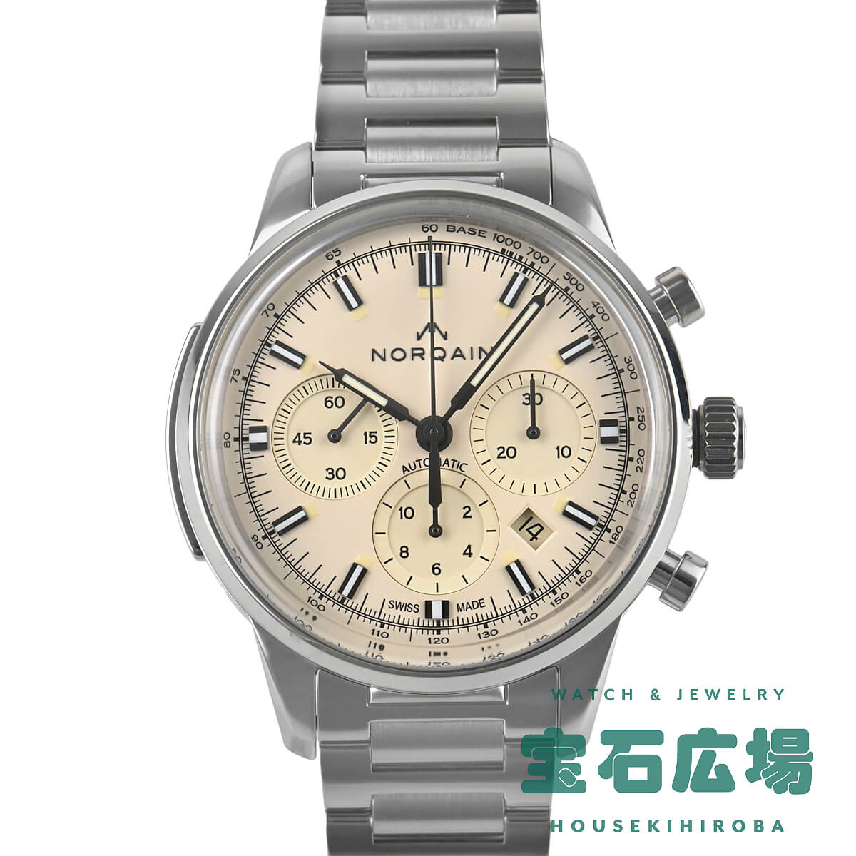 【最大限度30000円OFFクーポン券6/1(月)0時押っ始める】ノルケイン NORQAIN 無償性防波堤 60 クロノ オート N2200S22C/C221/201SC【中古】メンズ ウオッチ 貨物輸送無料