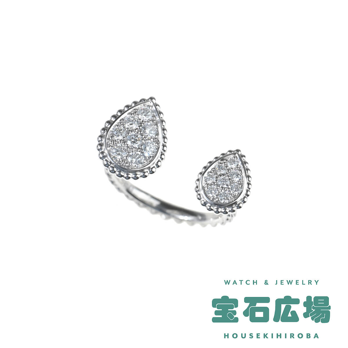 ブシュロン BOUCHERON セルパンボエム 2モチーフ ダイヤ リング JRG02992【中古】【未使用品】ユニセックス ジュエリー 送料無料｜宝石広場