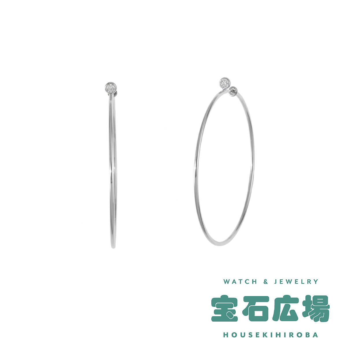 楽天市場】EYEFUNNY アイファニー フープ ダイヤ ピアス K18YG