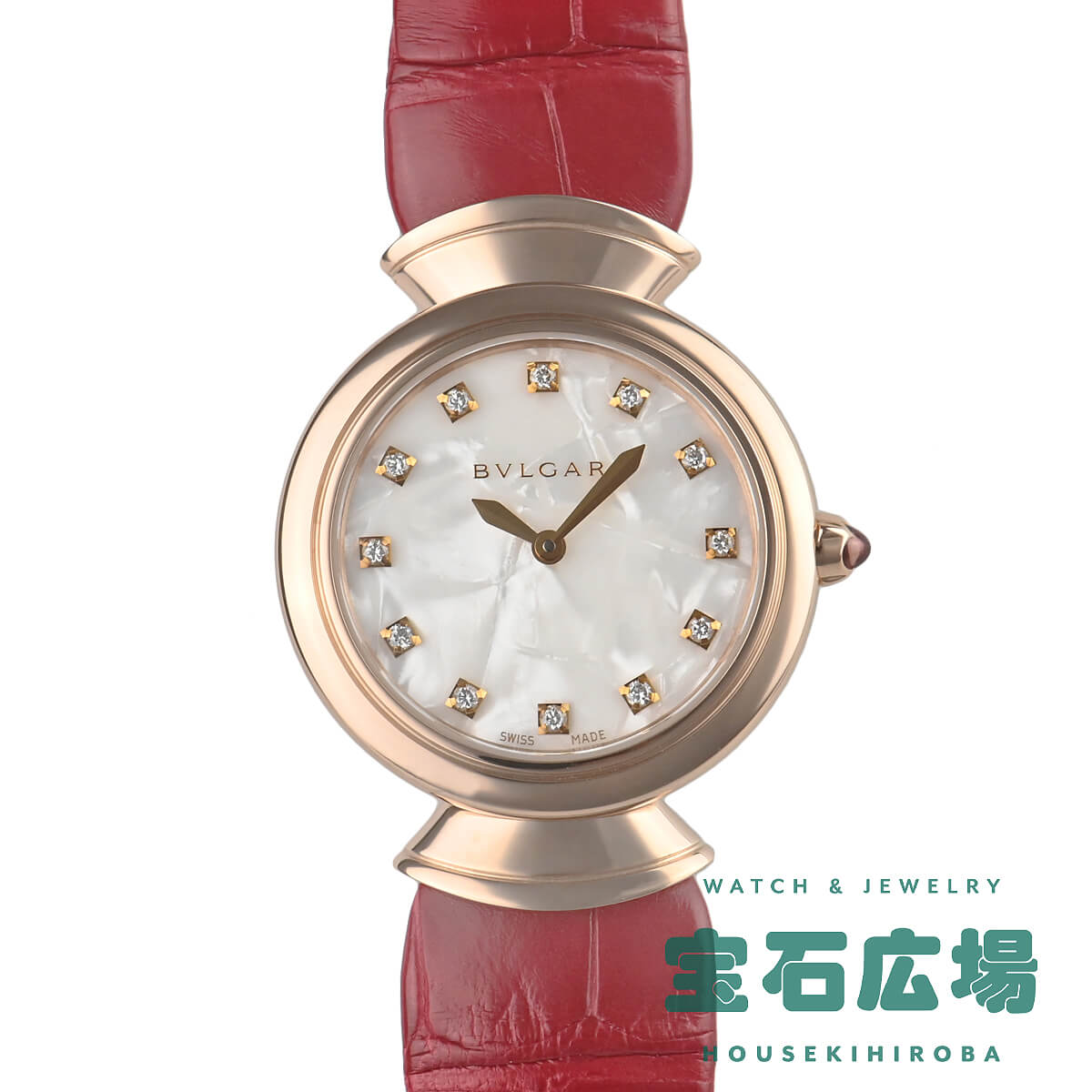 ブル小峡谷 BVLGARI ディーヴァドリーム 102840【中古】【未当て嵌める品】レディース ウオッチ 貨物輸送無料 レディース腕時計-腕時計