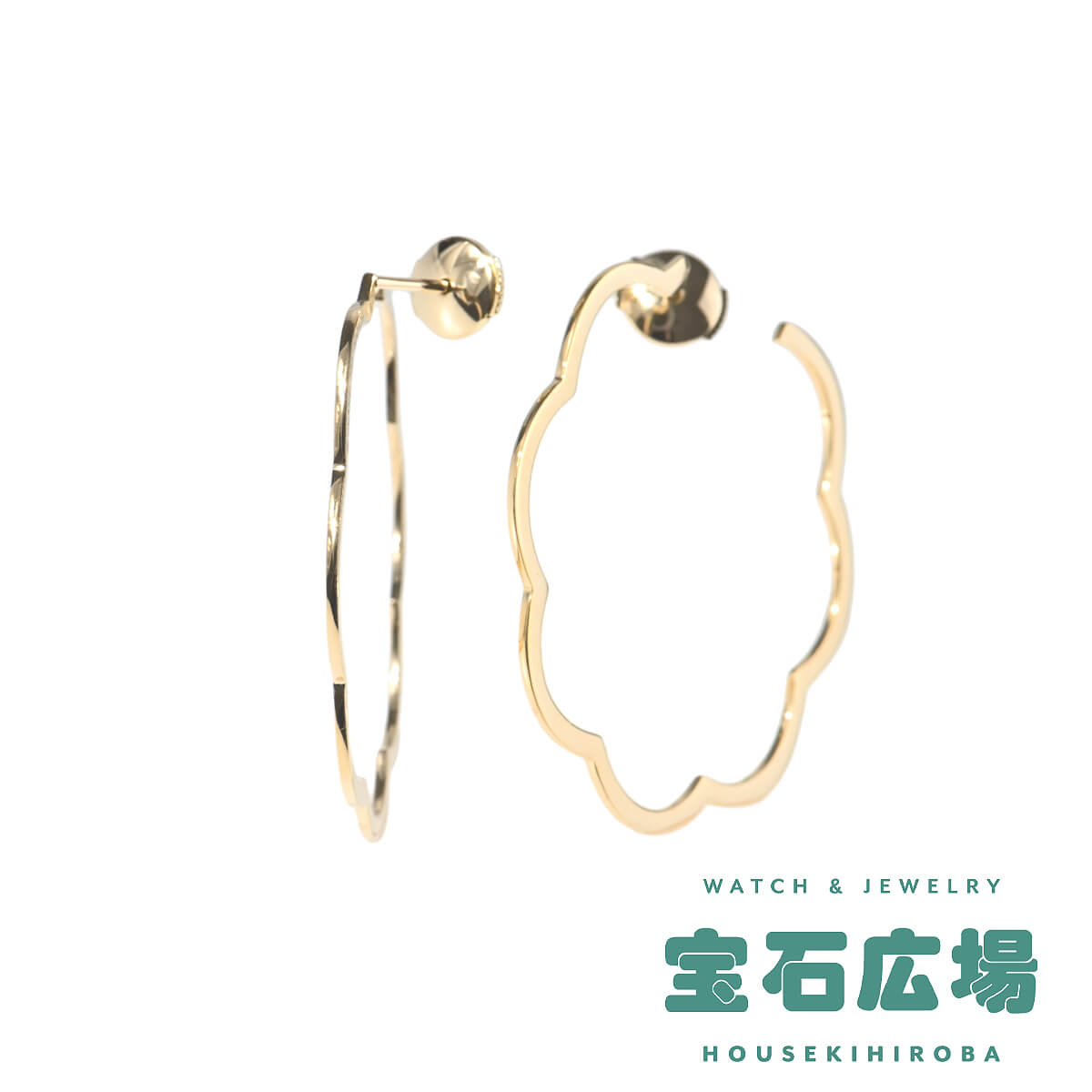 楽天市場】シャネル CHANEL ピアス カメリア フープ K18YG ※片方のみ