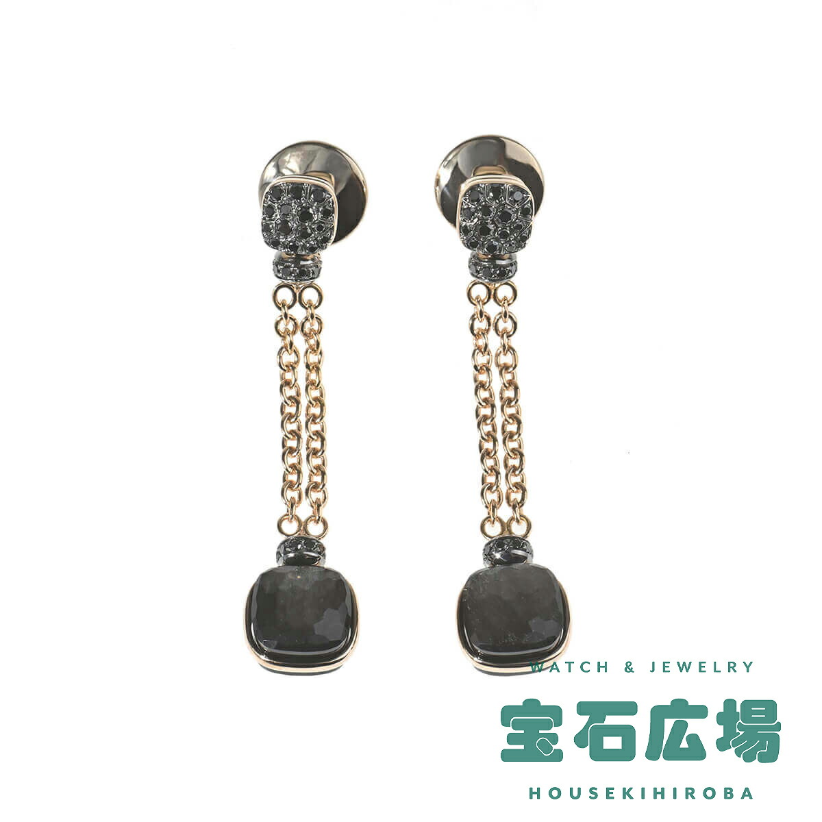 【美品】ポメラート　マーマノンマーマ　ムーンストーンピアス　750PG 美品】ポメラート マーマノンマーマ ムーンストーンピアス 750PG