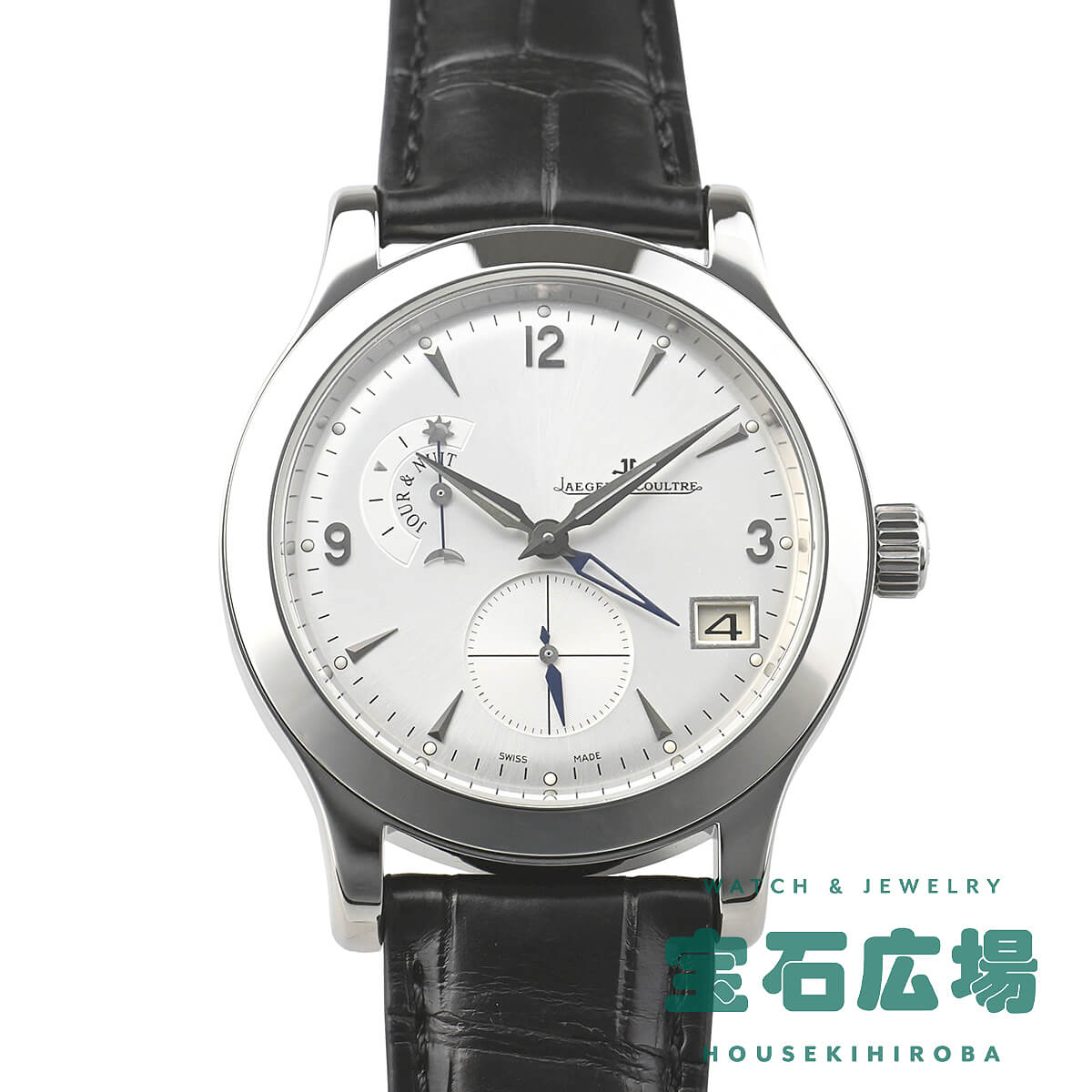 ジャガー・ルクルト JAEGER LECOULTRE マスター ホームタイム Q1628420 【中古】メンズ 腕時計 送料無料