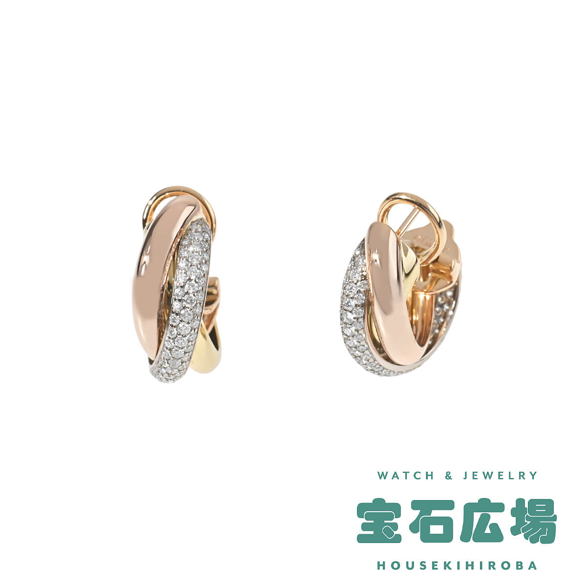 楽天市場】カルティエ ピアス レディース トリニティ ツイスト フープ