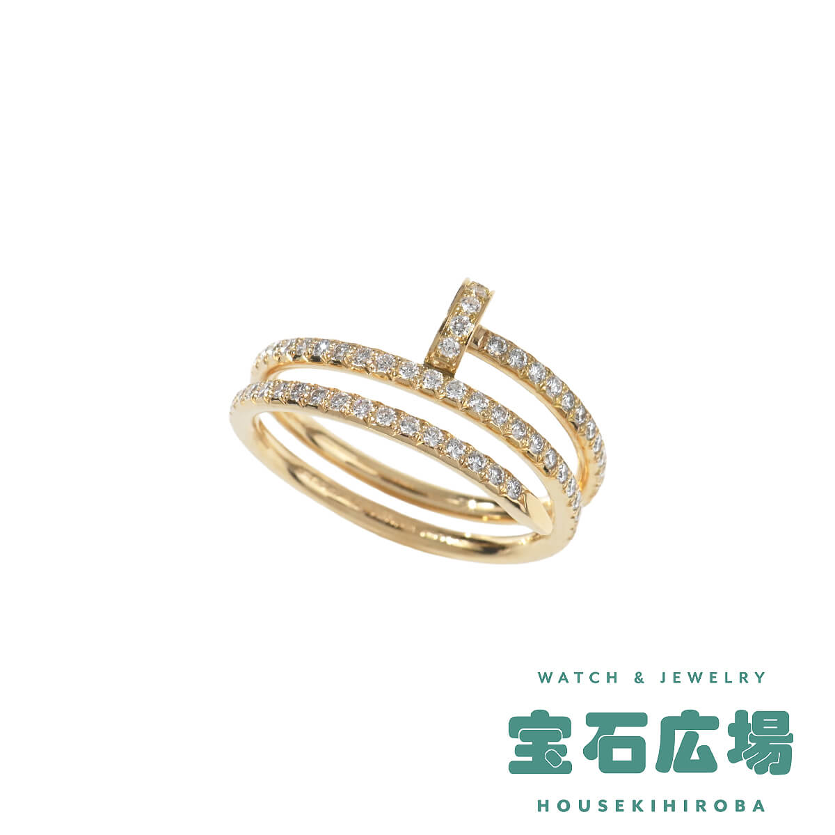 Cartier WG ジュストリング カルティエ ジュストアンクルリング #56 シルバー K18ホワイトゴールド