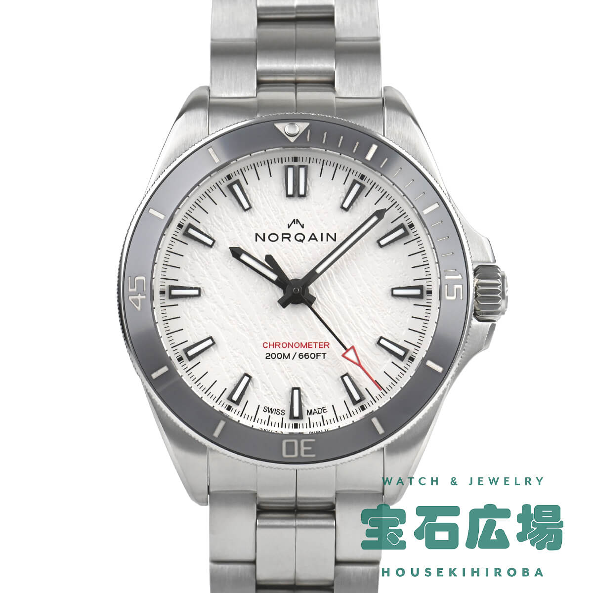 ノルケイン NORQAIN 冒険 ネベレスト 40MM NN1001SC3CA/GL101/150SS【中古】メンズ ウオッチ 貨物輸送無料