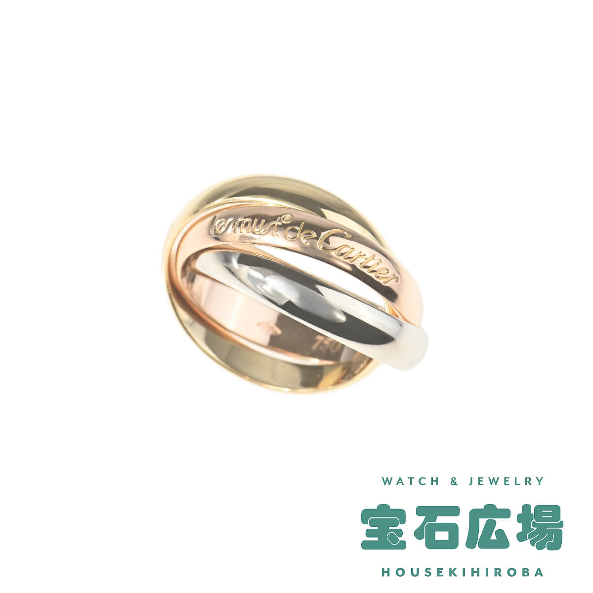 MT037 Cartier カルティエ トリニティリング 750 Φ48 8号 MT037 Cartier カルティエ トリニティリング 750 Φ48 8号 - メルカリ