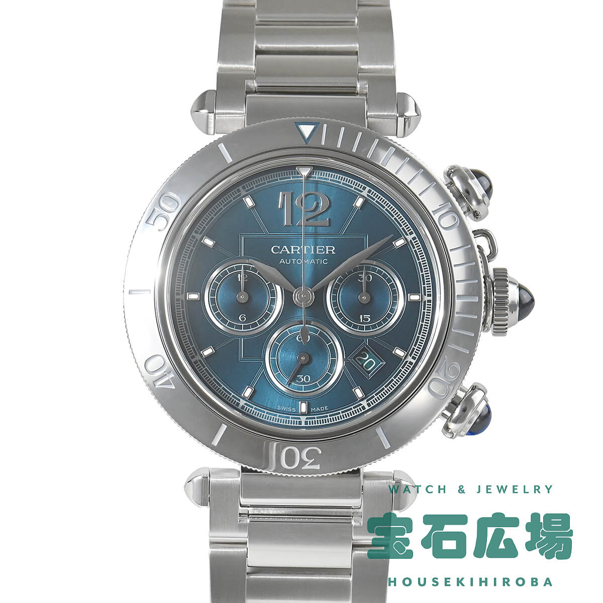 カルティエ Cartier パシャ ドゥ カルティエ クロノグラフ WSPA0039 【中古】メンズ 腕時計 送料無料