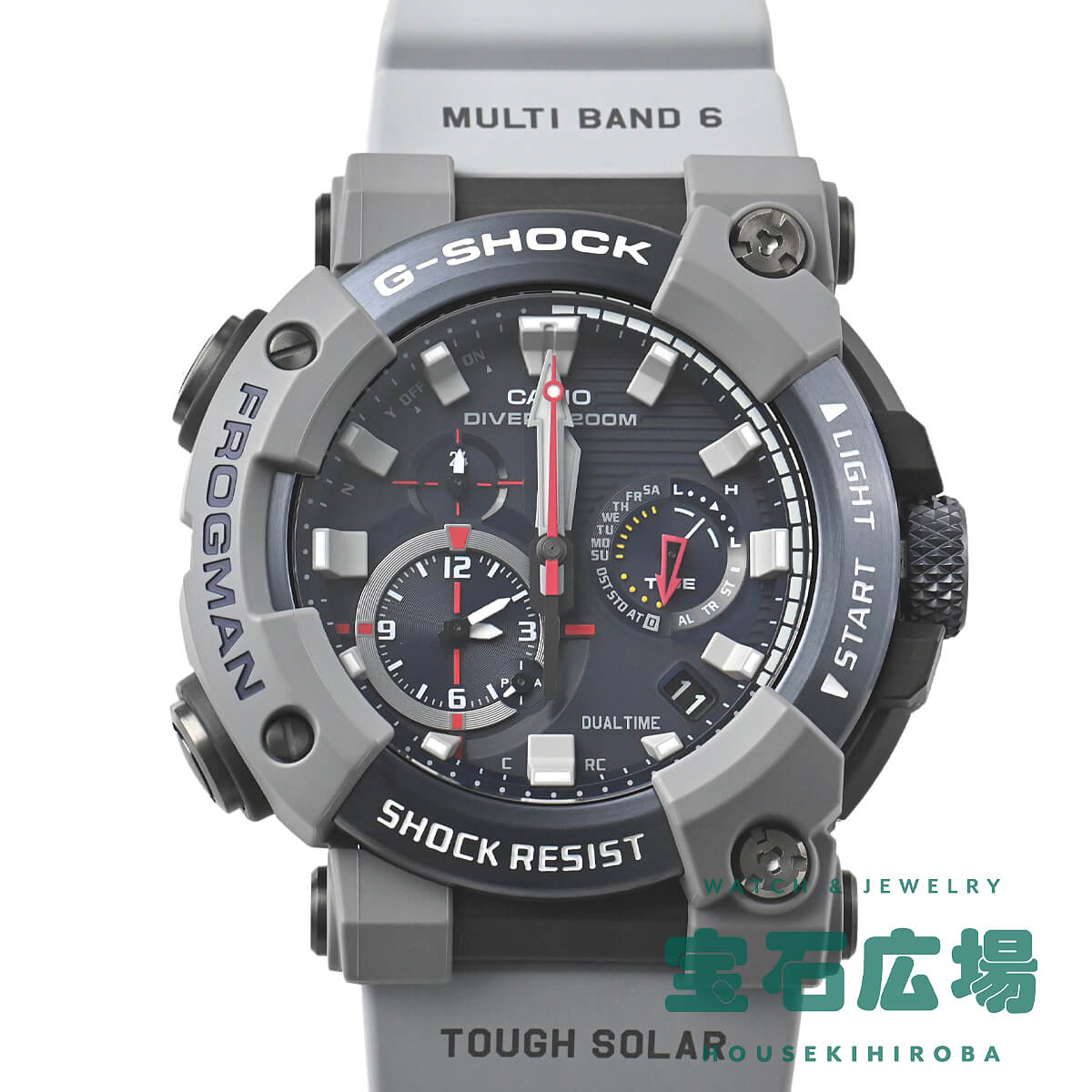 カシオ CASIO (中古) 潜水夫 ロイヤルネイビー GWF-A1000RN-8AJR【中古】メンズ ウォッチ 貨物輸送無料