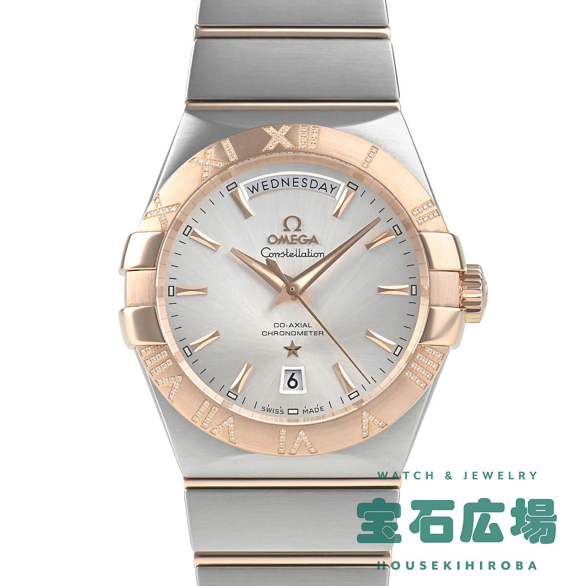 オメガ OMEGA コンステレーション コーアクシャル クロノメーター デイデイト 123.25.38.22.02.001 【中古】メンズ 腕時計 送料無料