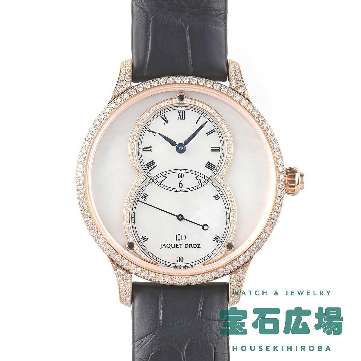 ジャケ・ドロー JAQUET DROZ グランセコンド マザーオブパール J014013227 【中古】メンズ 腕時計 送料無料