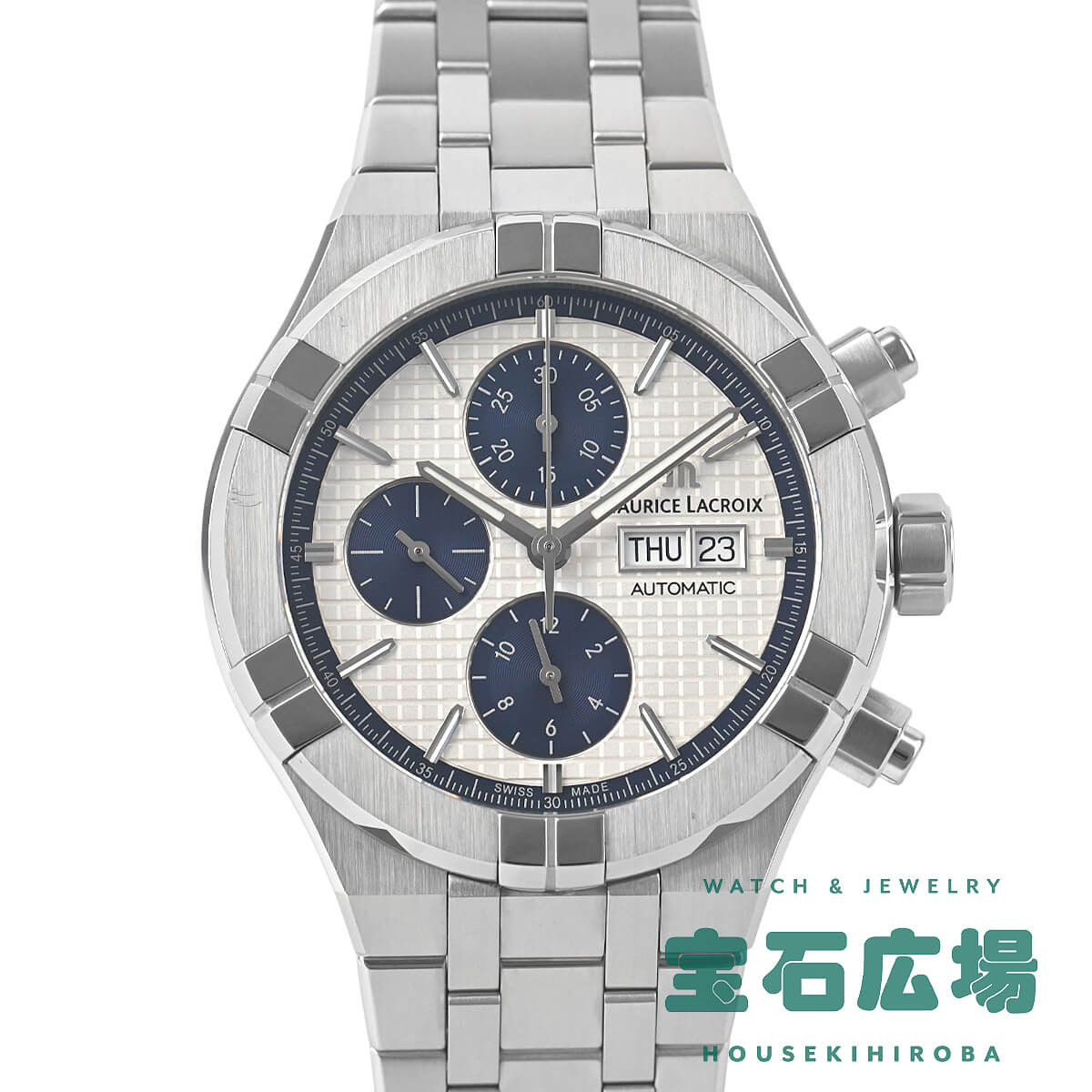 モーリス・ラクロア MAURICE LACROIX アイコン オートマティック クロノグラフ 44 AI6038-SS002-131-1【中古】メンズ 腕時計 送料無料|宝石広場