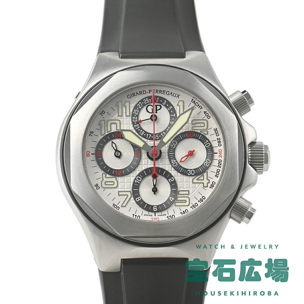 ジラール・ペルゴ Girard-Perregaux ロレアート EVO3 クロノグラフ 80180-11-113-FK6A 【中古】メンズ 腕時計 送料無料