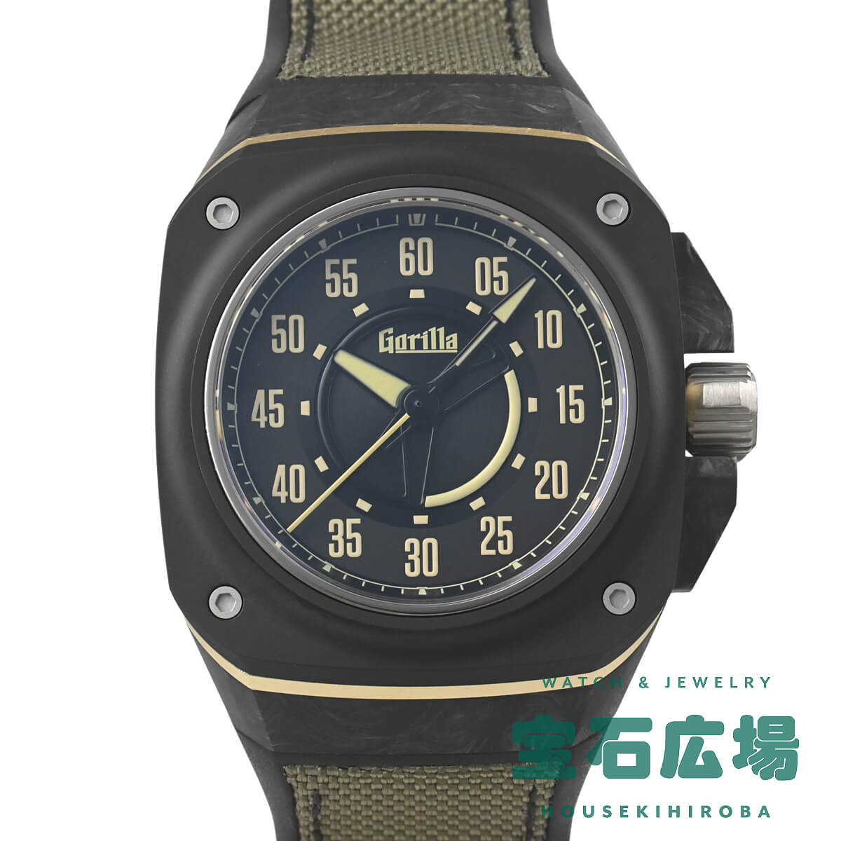 ゴリラ Gorilla ファストバック ファントム ブラック FBY03.1【中古】メンズ 腕時計 送料無料｜宝石広場