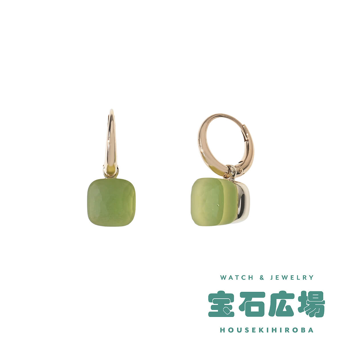 ポメラート Pomellato ヌード ジュレ プチ フロストレモンクオーツ・クリソプレーズ ドロップピアス POB2010-O6000-SQLCP【中古】【未使用品】レディース ジュエリー 送料無料｜宝石広場 184,800円