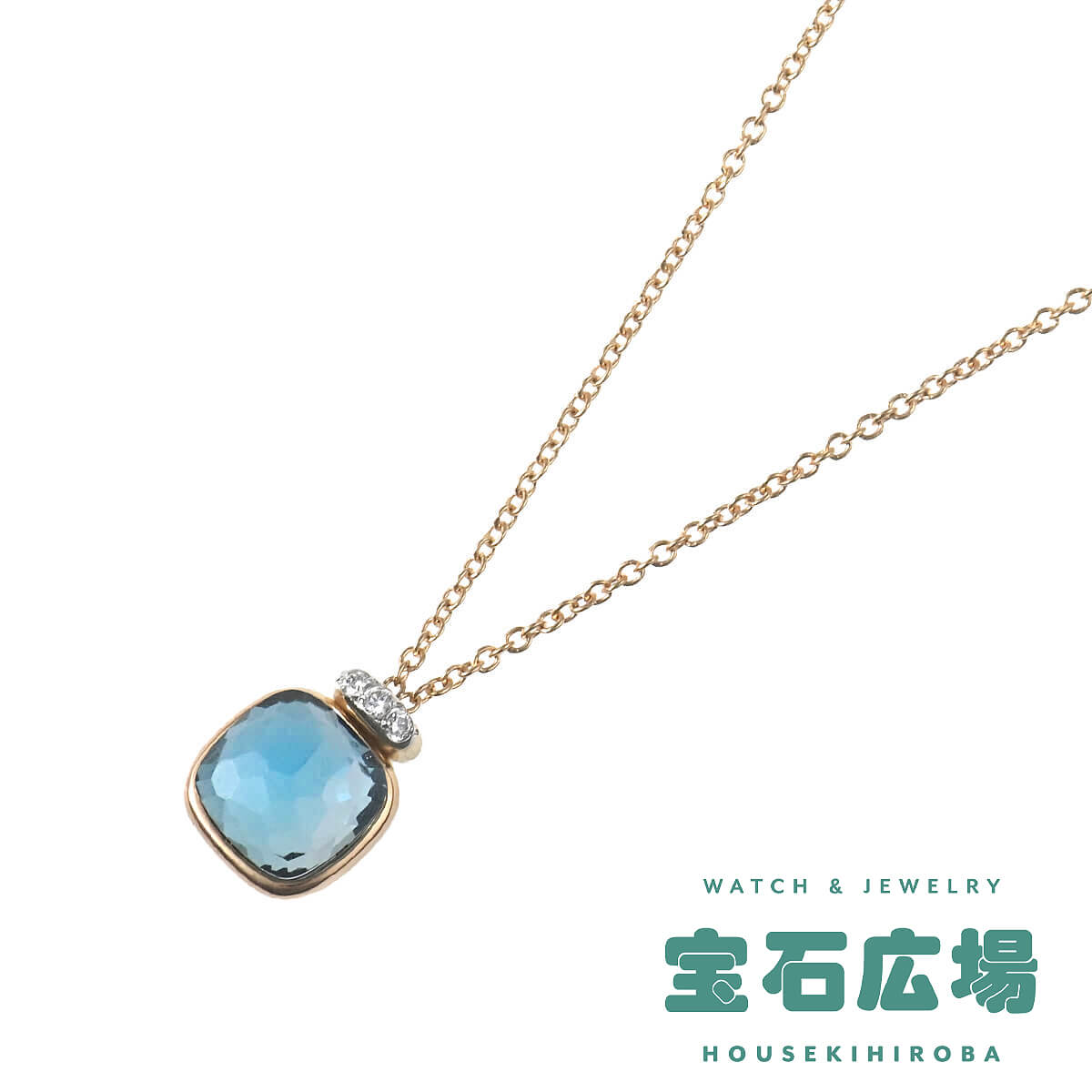 ポメラート Pomellato ヌード ミニ ロンドンブルートパーズ・ダイヤ ネックレス PCC5020-O6WHR-DB0TL 【新品】レディース ジュエリー 送料無料