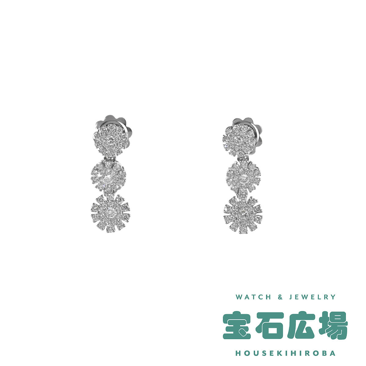 ダミアーニ DAMIANI マルゲリータ 3モチーフ ダイヤ ドロップピアス 20074587 【新品】レディース ジュエリー 送料無料