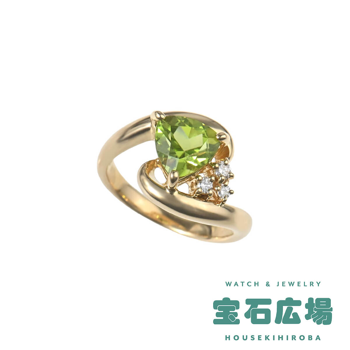 タサキ TASAKI ペリドット・ダイヤ リング 【中古】レディース ジュエリー 送料無料