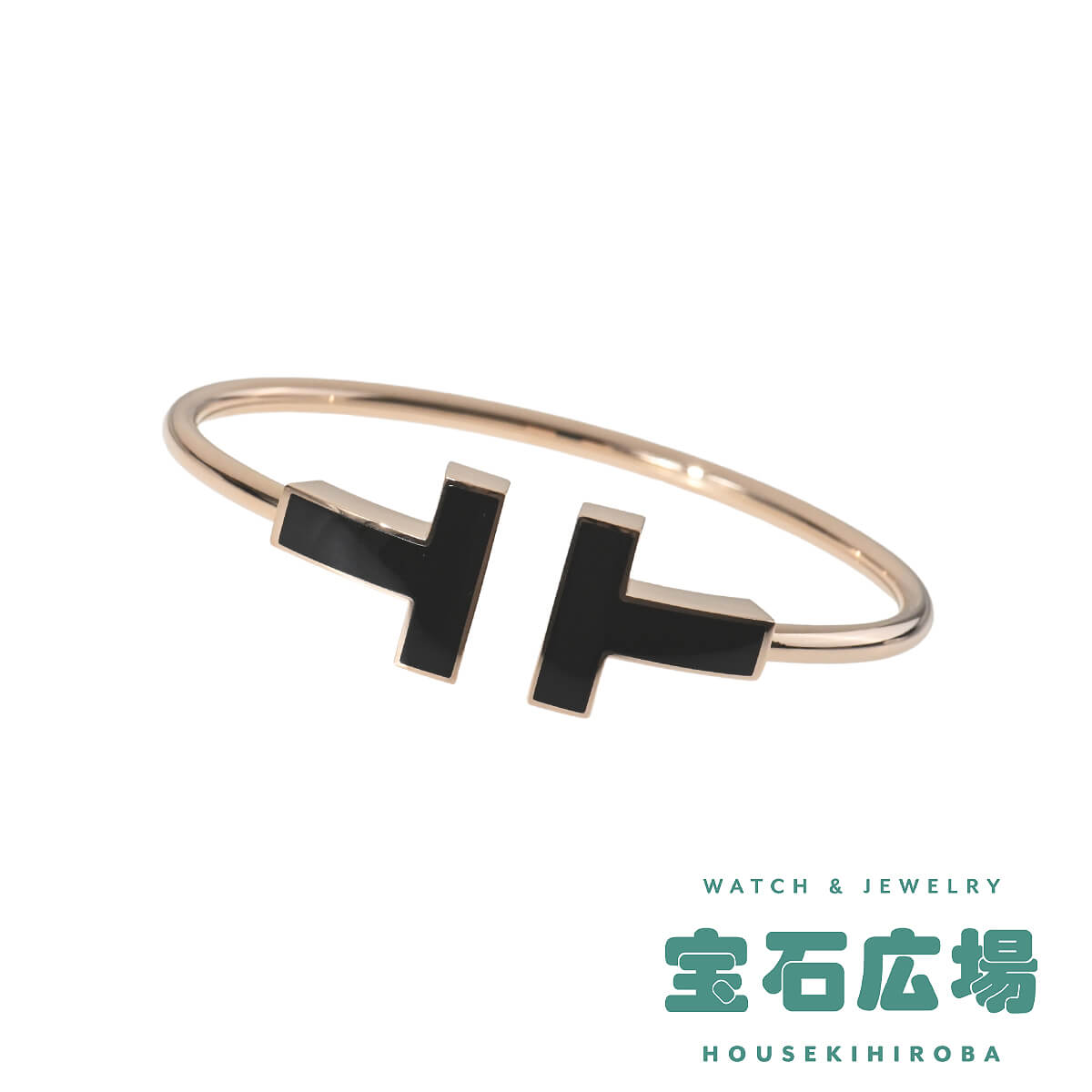 ティファニー TIFFANY＆Co. Tワイヤー（ワイド）オニキス ブレスレット（M） 67863607(67863615)【新品】レディース ジュエリー 送料無料｜宝石広場