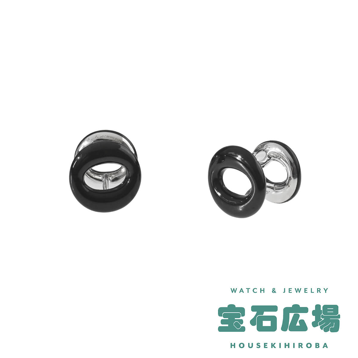 ティファニー TIFFANY＆Co. エルサ・ペレッティ セビアナ ブラックジェイド カフリンクス 37095796【新品】ユニ一発やる 宝飾品 貨物輸送無料