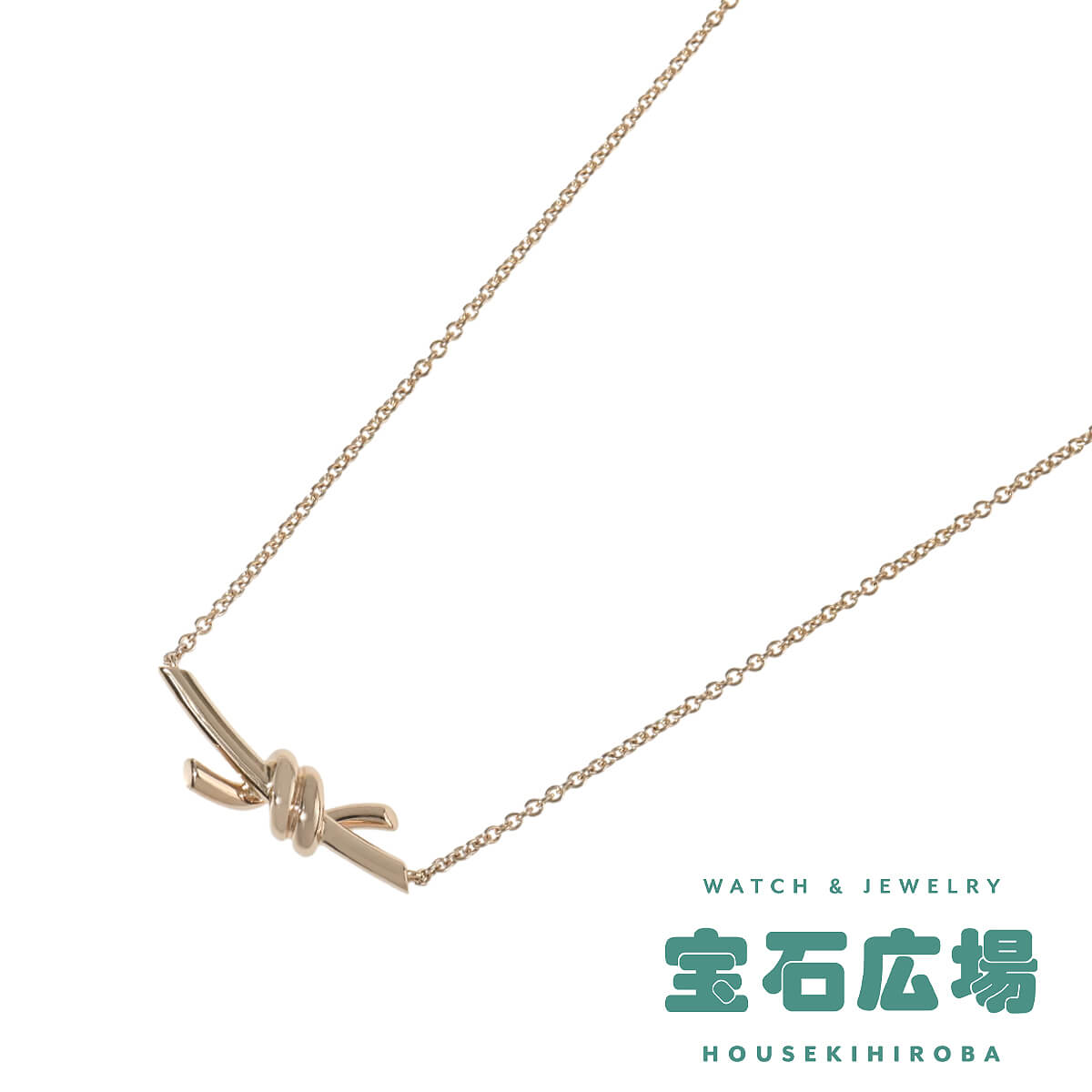 ティファニー TIFFANY＆Co. ノット（スモール）ハーフダイヤ ネックレス｜宝石広場