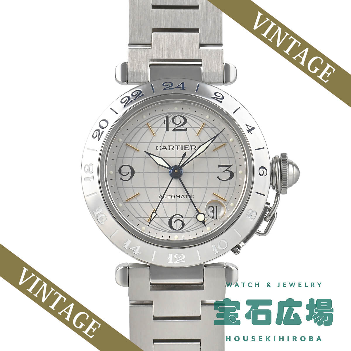 カルティエ Cartier パシャC メリディアン W31029M7【中古】ユニセックス 腕時計 送料無料｜宝石広場