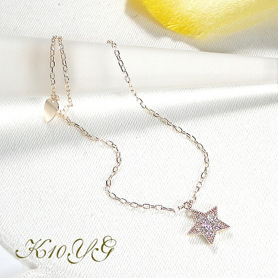 ２WAY K10YG/PG/WG 無色透明 天然ダイヤモンド 月／星 ブレスレット アンクレット【送料無料】【代引手数料無料】【品質保証書】 10金 ダイヤモンド 可愛い ジュエリー レディース 綺麗 煌びやか ダイヤブレス 人気 大人 ご褒美 おしゃれ 無段階調節チェーン 上品
