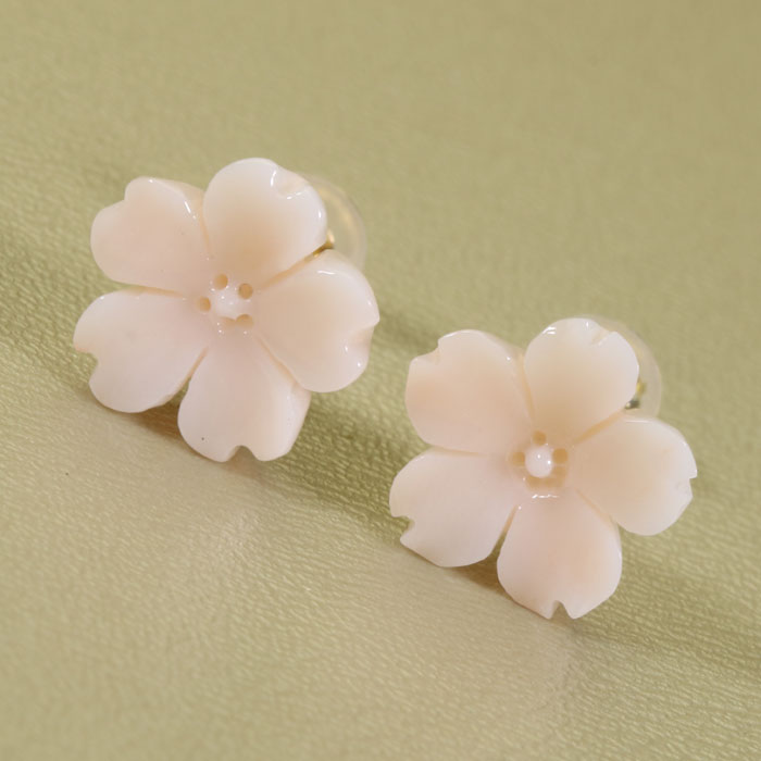 楽天市場】赤珊瑚 ピアス フック 枝 ゴールドフィルド 無染色 SANSUI 3  