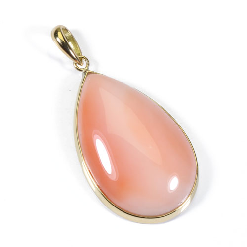 ガーネ珊瑚 ピンク ペンダント K18 イエローゴールド 無染色 SANSUI レディース 女性 ファッション アクセサリー ジュエリー 珊瑚婚式 3月誕生石 ラッピング無料 送料無料