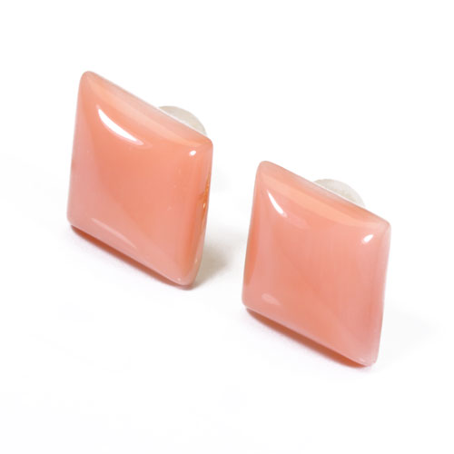 ピンク珊瑚 ガーネ珊瑚 ピアス 菱形 K18 イエローゴールド 無染色 SANSUI レディース 女性 ファッション アクセサリー ジュエリー 珊瑚婚式 3月誕生石 ラッピング無料 送料無料