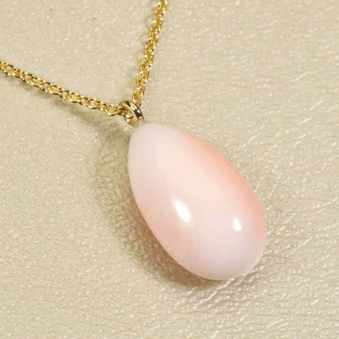 ガーネ珊瑚 ピンク ペンダント ネックレス 無染色 SANSUI レディース 女性 ファッション アクセサリー ジュエリー 珊瑚婚式 3月誕生石 ラッピング無料 送料無料