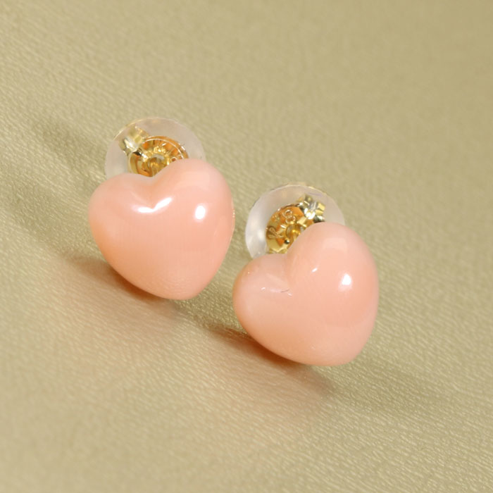 agete K10 珊瑚 ピアス ゴールド サンゴ アガット ピンク agete K10 珊瑚 ピアス ゴールド サンゴ アガット ピンク