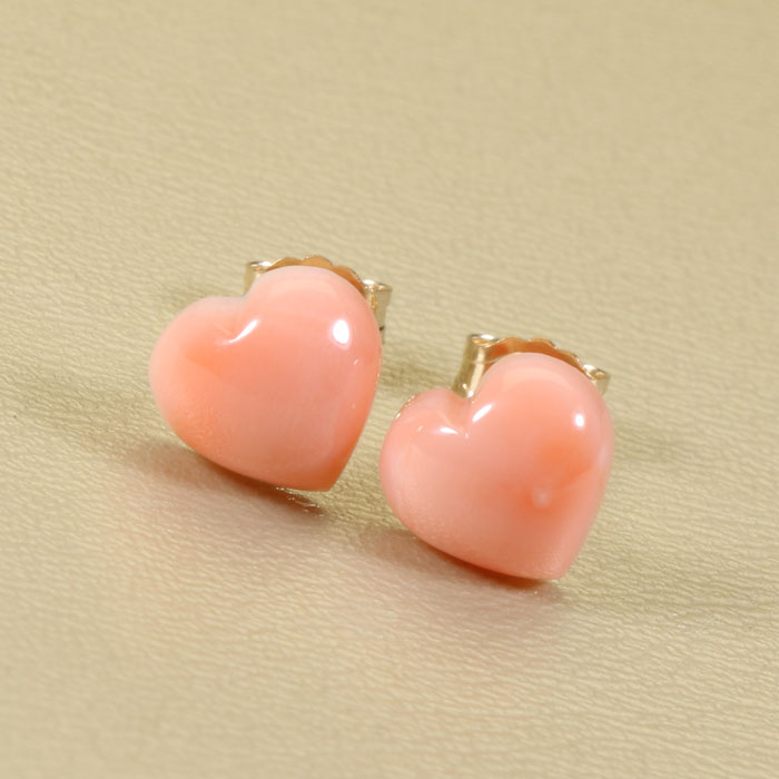 ピアス ハート ピンク 深海 珊瑚 ゴールドフィルド 無染色 SANSUI レディース 女性 ファッション アクセサリー ジュエリー 還暦祝い 珊瑚婚式 3月誕生石 ラッピング無料 送料無料 高知 土佐