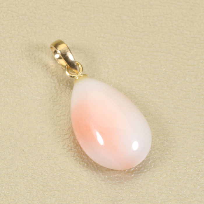 ガーネ珊瑚 ピンク ペンダント K18 18金 イエローゴールド 無染色 SANSUI レディース 女性 ファッション アクセサリー ジュエリー 珊瑚婚式 3月誕生石 ラッピング無料 送料無料 高知 土佐