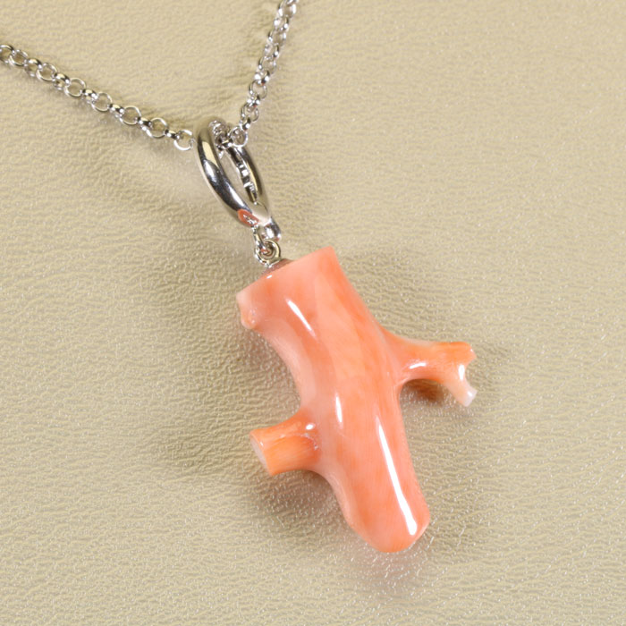 桃珊瑚 ペンダント 枝 シルバー 無染色 SANSUI メンズ 男性 ファッション アクセサリー ジュエリー 珊瑚婚式 3月誕生石 ラッピング無料 送料無料 高知 土佐