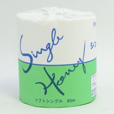 【※代引き不可/1ケース100個セット販売※】 【SSハニー65m1R】 送料無料 トイレットペーパー まとめ買い 業務用トイレットペーパー 家庭用トイレットペーパー 消耗品 日用品 生活用品 ソフトダブル エンボス加工 ミシン目有 個包装 再生紙100% 管理会社 公共施設