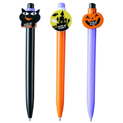 【ハロウィン・ボールペン/150本セット】<br>送料無料 パーティ イベント 景品 販促品 粗品 ノベルティ 記念品 抽選会 プレゼント 集客 来場 来客 プロモーション 幼稚園 保育園 スクール パンプキン 文具 まとめ買い