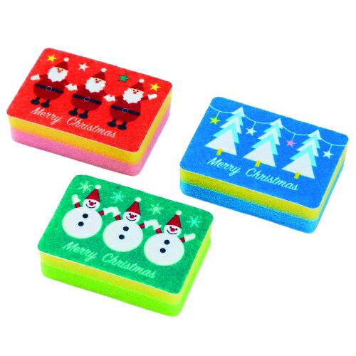クリスマス・ハンドタオル（サンタ＆スノーマン）｜170円｜販促