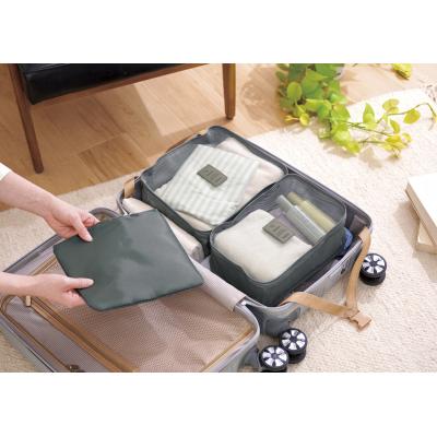 【※30個セット販売】 【バッグインバッグ＆ポーチ３点セット】 中身が見えるメッシュバッグ スーツケースのすき間にも入るフラットポーチ トラベルポーチ 小物入れ 旅行 トラベル 出張 海外 パッキング 北欧柄 記念品 イベント 来店 来場 粗品 ノベルティ