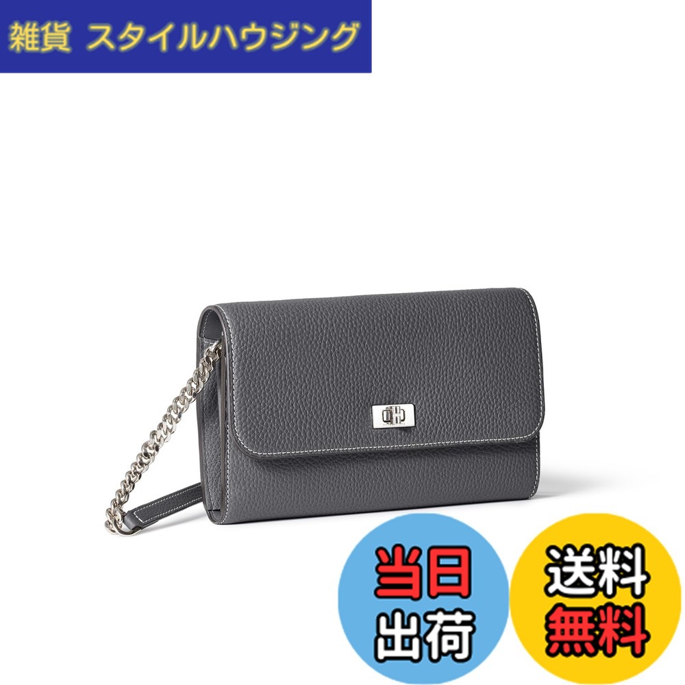 【送料無料】[BONAVENTURA] ベアトリーチェ ロングウォレット シュリンクレザー [チャコールグレー] 財布 ヨーロッパ最高級レザー ミニマリスト 薄い 本革 プレゼント ギフト 財布 カード ケース プレゼントBWAT37-CG｜雑貨　スタイルハウジング 65,395円