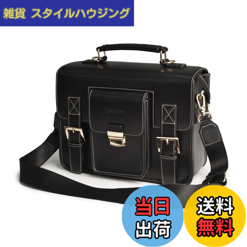 【貨物輸送無料】Cwatcun 写真器御徒面子 背嚢 連合王国風 一眼二眼レフ カメラバッ 、旅する映画化御徒面子キヤノン、ニコン、ソニー、富士デジタル一眼二眼レフ/ミラーレスカメラ、水晶体と付属品です（黒です，M) エアコン用アクセサリー-窓用エアコン用アクセサリー-季節・空調家電用アクセサリー