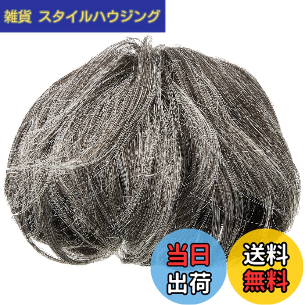 【送料無料】【プリシラ】 男性用5分ウィッグ ボリュームショートGB-23-TBK 色：耐熱ダークグレイヘア｜雑貨　スタイルハウジング